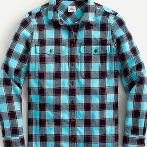 J. Crew Stratton Plaid Casual Button Down Shacket Sz M